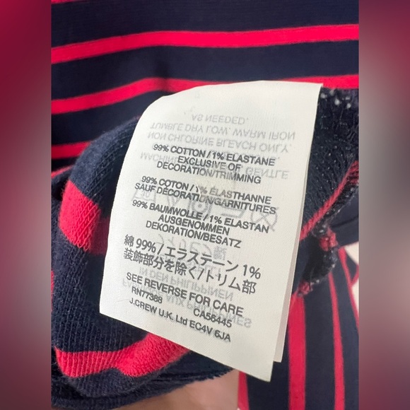 J.Crew Metallic-Trim Striped Shell XS - Picture 7 of 8